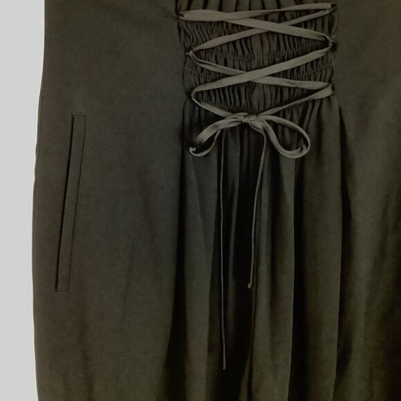 BABATON ARITZIA BLACK WIDE LEG HIGH WAIST PANTS S - Picture 4 of 9